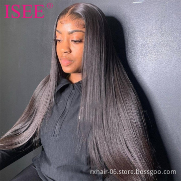Wholesale Hd Transparent Lace Wigs Human Hair, Cuticle Aligned Raw Mink Indian Virgin Human Hair Lace Front Wig